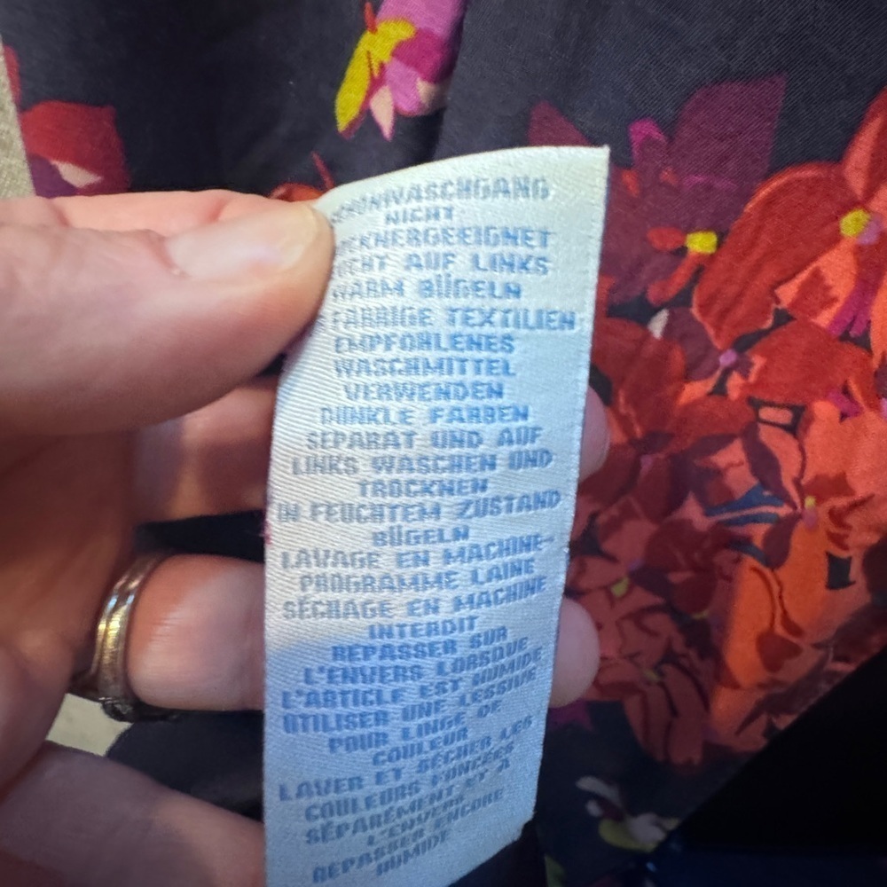 Boden silk floral roll collar midi dress US10 - Picture 11 of 12
